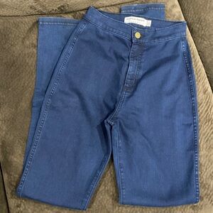 American Apparel Jeans Dark Blue Stretch size 5 High Rise
